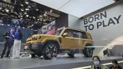 Chery iCaur V27 на автосалоне в Гуанчжоу сбоку спереди