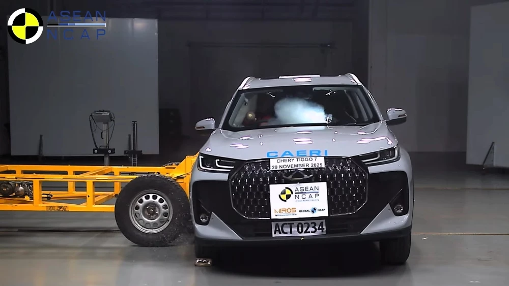 chery tiggo 7 спереди краш-тест asean ncap