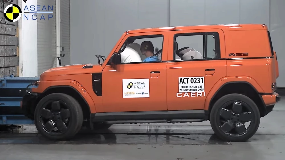 chery icaur v23 сбоку краш-тест asean ncap