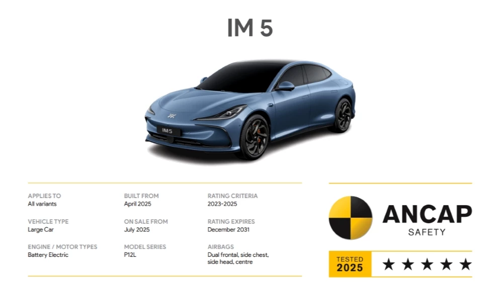 im 5 спереди сбоку краш-тест Ancap австралийский итоги оценки