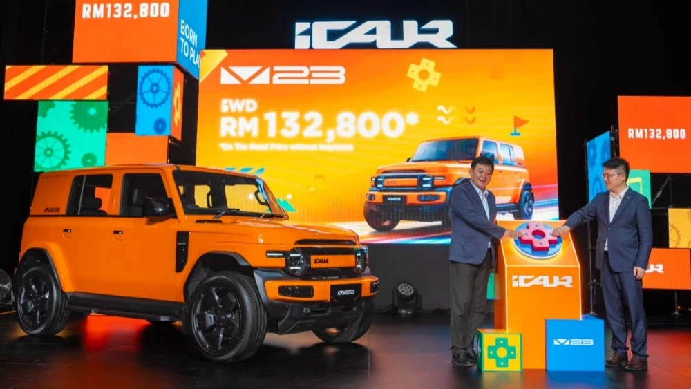 электрический кроссовер chery icaur v23 старт продаж в малайзии