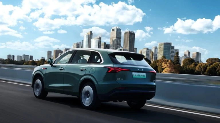 hongqi hs6 кроссовер сбоку сзади запуск продаж китай phev