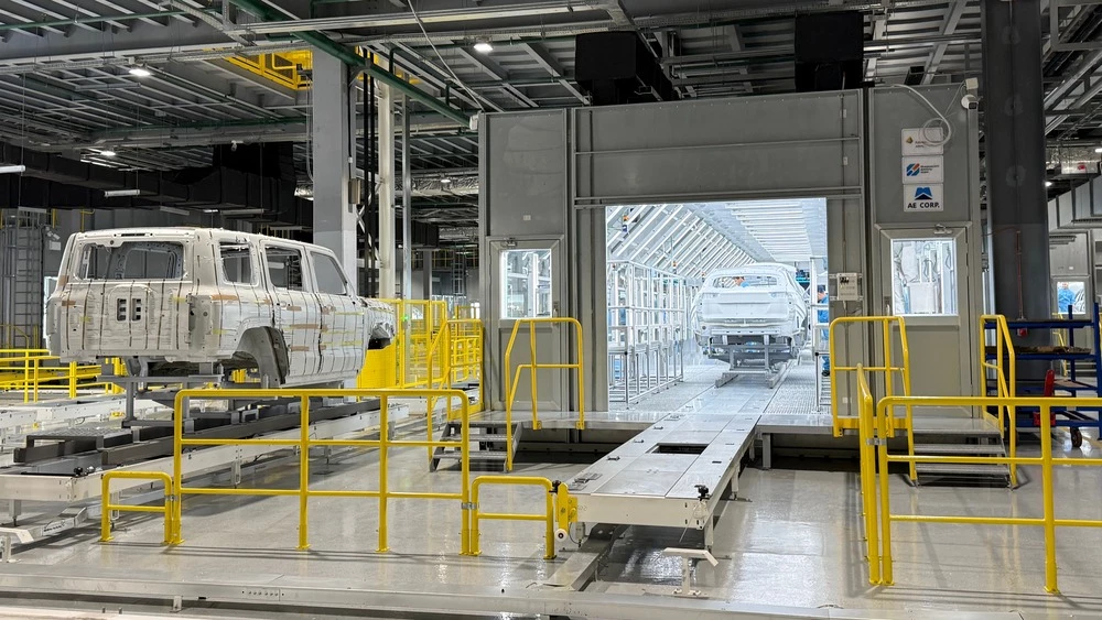 завод Astana Motors Manufacturing Kazakhstan AMMKZ цех окраски камера