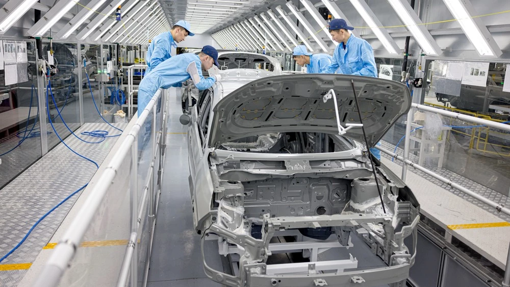 завод Astana Motors Manufacturing Kazakhstan AMMKZ цех окраски