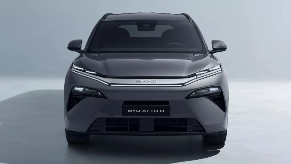 Цена гибридного BYD Atto 8 стала известна в Узбекистане гибридный кроссовер спереди гибрид dm-i dm-p Tang L