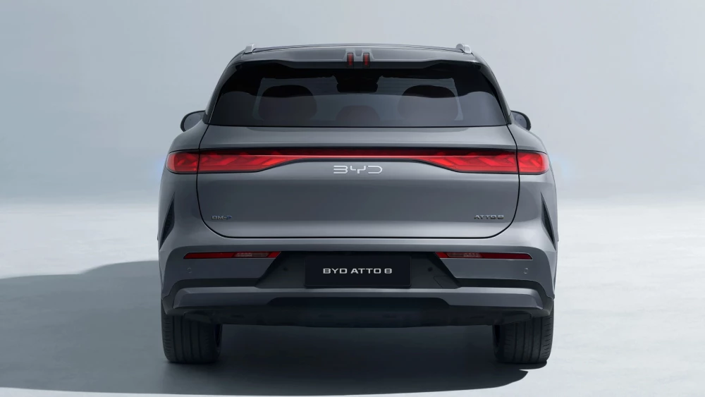 Цена гибридного BYD Atto 8 стала известна в Узбекистане гибридный кроссовер сзади гибрид dm-i dm-p Tang L