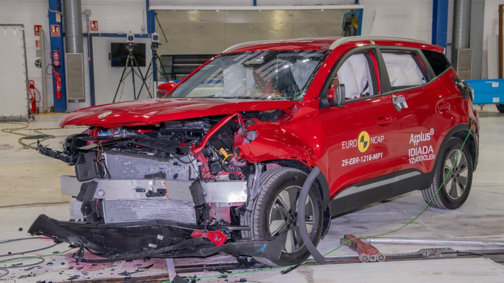 Европейская ассоциация Euro NCAP разбила три машины компаний Geely и Chery tiggo 4 ebro s400 кроссовер краш-тест hev