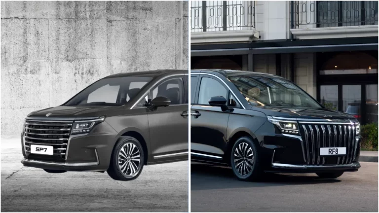 JAC RF8 и Sollers SP7 вместе сбоку спереди решетки радиатора