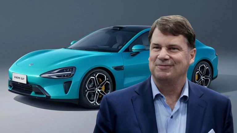Глава Ford признал угрозу от китайских автопроизводителей джим фарли xiaomi su7 электромобиль сбоку спереди голубой