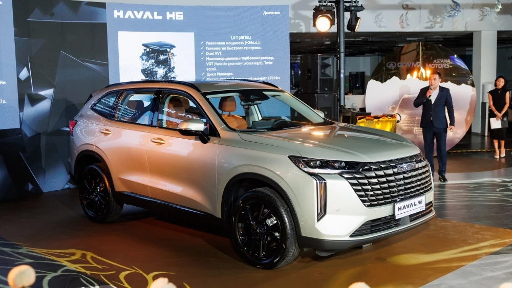 Haval H6 обновленный казахстан презентация сбоку спереди