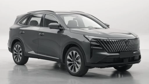 Новый Changan CS75 Plus IV поколения обновили в Китае до старта продаж в России кроссовер серый сбоку середи
