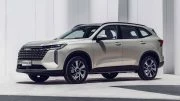 Новый Haval H6 казахстанского производства получил ОТТС кроссовер сбоку спереди серебряный старт продаж тизер