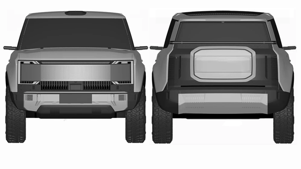 Новый внедорожник Jetour появится в Китае патентные изображения патенты спереди сзади внедорожник предсерийный G800