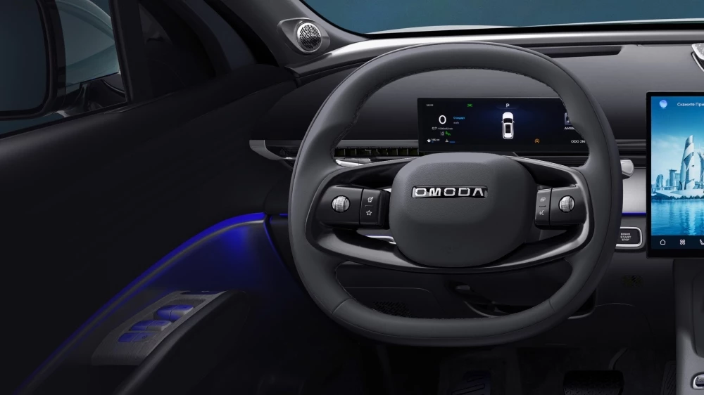 Omoda C7 салон интерьер руль