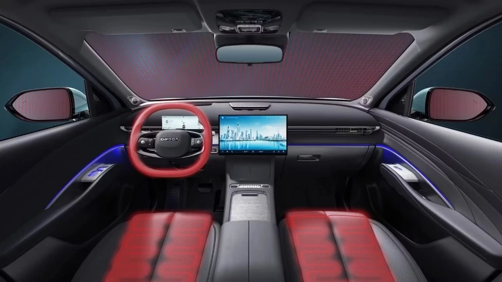 Omoda C7 салон интерьер обогревы