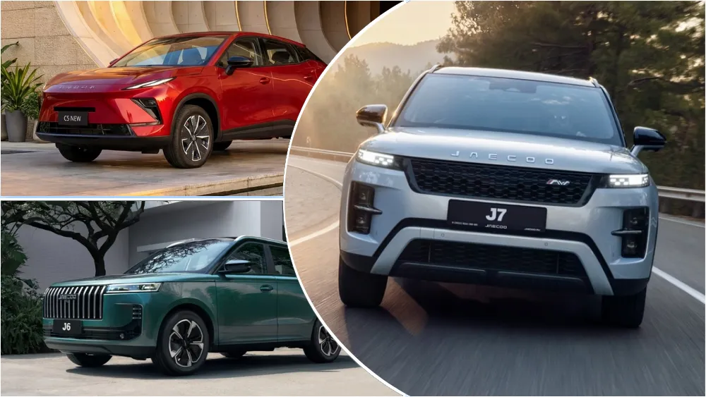 Jaecoo J7 новый Omoda С5 новый рестайлинговый Jaecoo J6 новинки для России