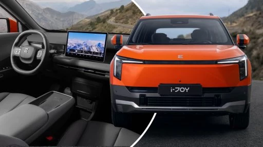 Старт продаж нового Evolute i-Joy объявили в России кроссовер спереди оранжевый салон черный