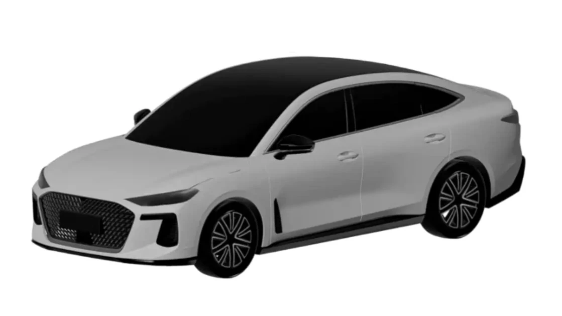 chery arrizo 8l новый дизайн купе седан патентные изображения спереди сбоку