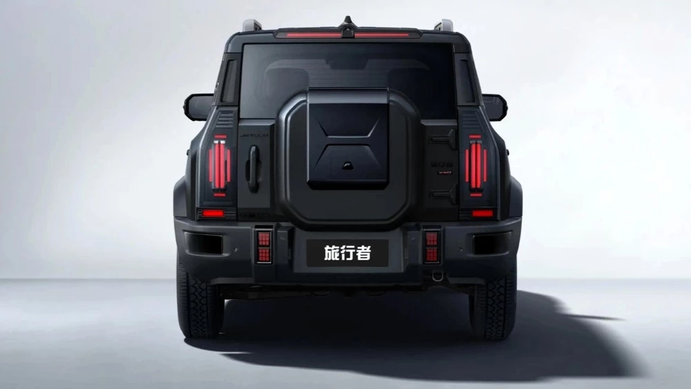 jetour t2 black edition сзади