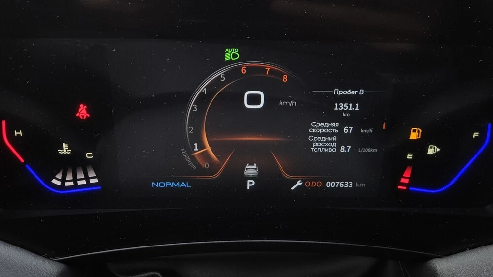 Dongfeng Huge тест салон интерьер приборная панель