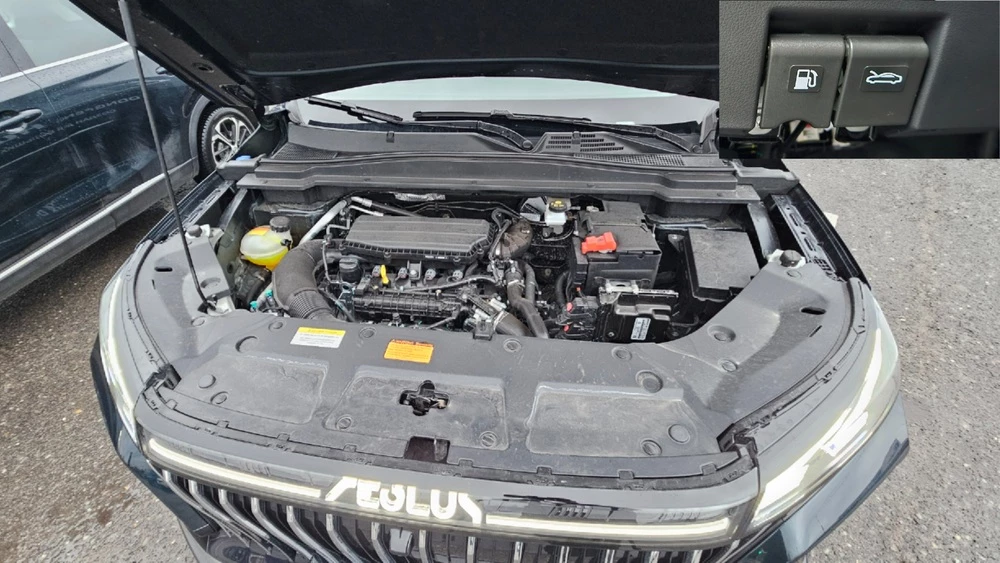 Dongfeng Huge тест капот открыт мотор двигатель