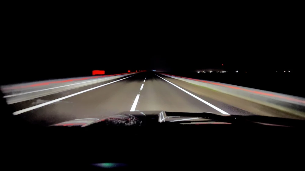 Huanghai N7 на тесте свет фары