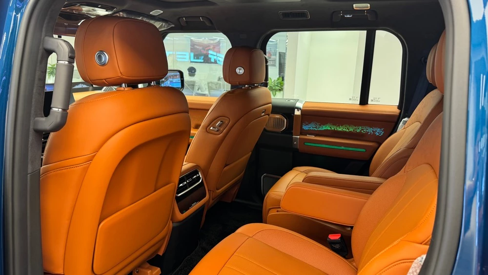 Jetour G700 салон интерьер второй ряд сиденья
