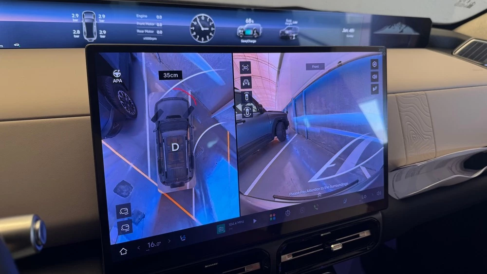 Jetour G700 салон интерьер медиасистема мультимедиа камеры кругового обзора