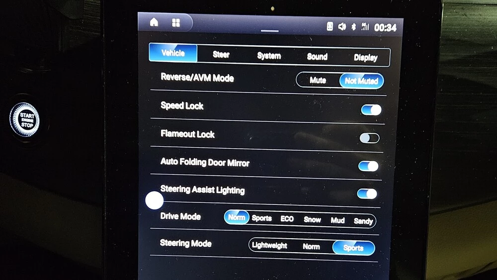 Oting Paladin салон интерьер мультимедиа медиасистема ездовые режимы