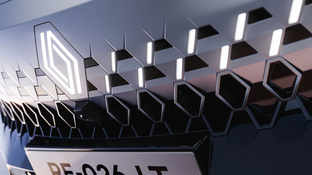 Кроссовер Renault Filante логотип решетка радиатора