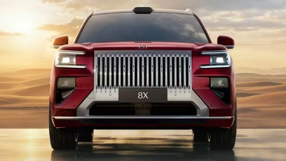 Кроссовер Zeekr 8X спереди