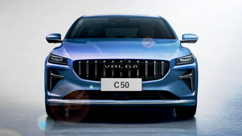 volga c50 седан спереди логотип бренда