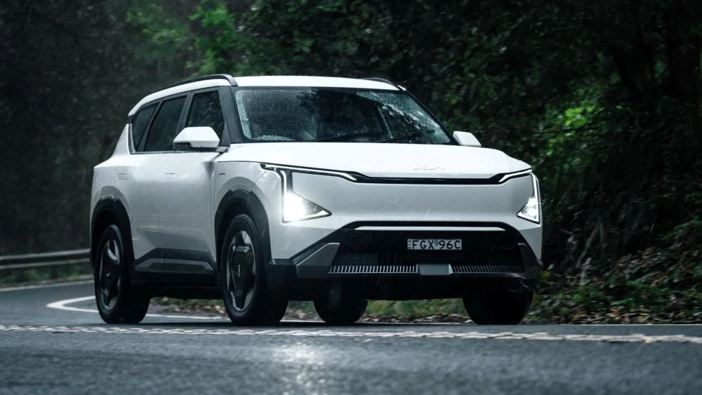 kia ev5 спереди сбоку электрокар