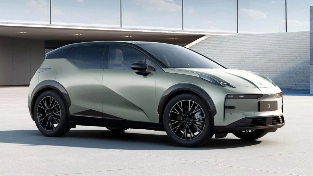 zeekr x спереди сбоку электрокар