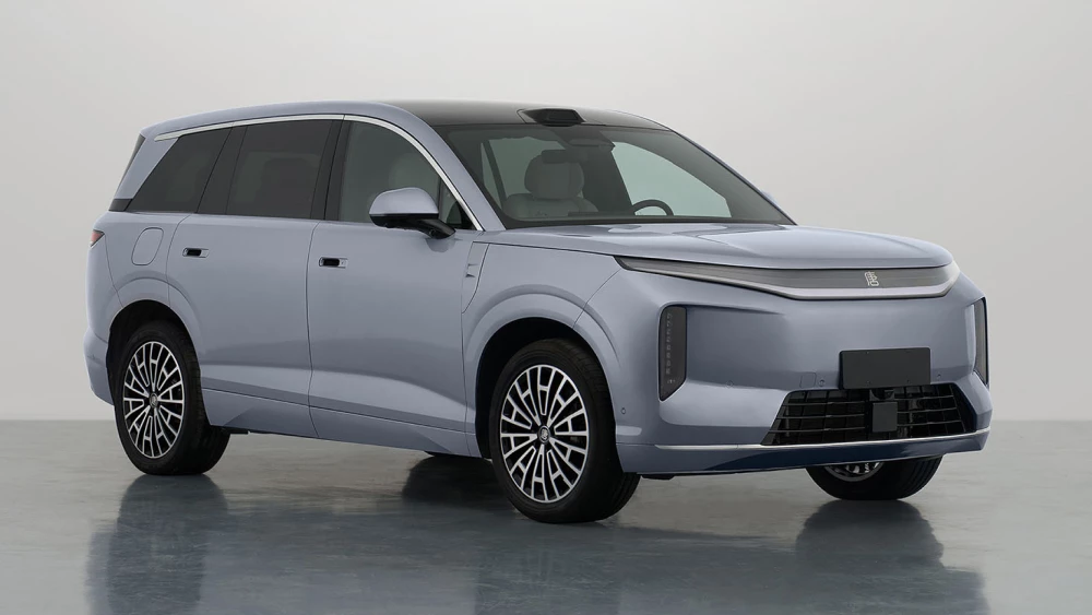 Четыре новых полноразмерных кроссовера раскрыли в Китае byd datang great tang сбоку спереди серый