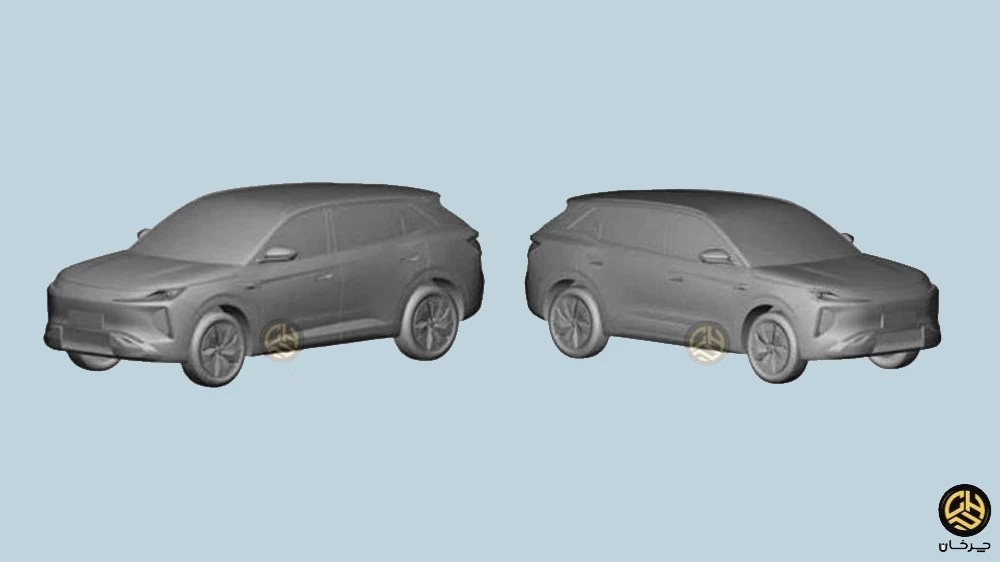 Загадочная новинка Chery на патентных изображениях в Иране сбоку спереди
