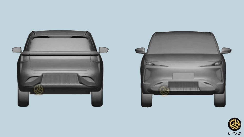 Загадочная новинка Chery на патентных изображениях в Иране спереди сзади
