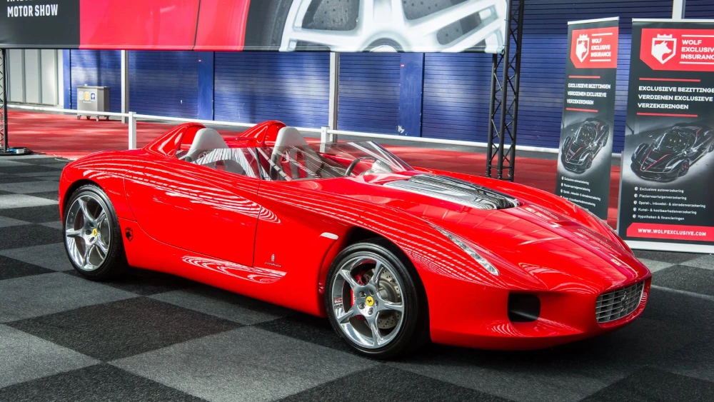 концепт-кар ferrari rossa concept красный сбоку спереди андрей трофимчук