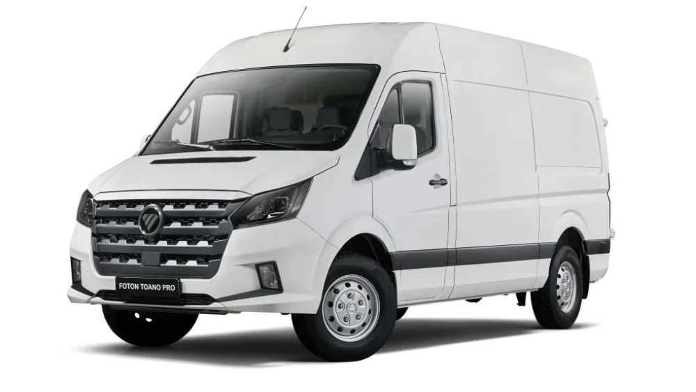 В России начались продажи нового Foton Toano Pro. Цены и оснащение Фургон Foton Toano Pro сбоку спереди