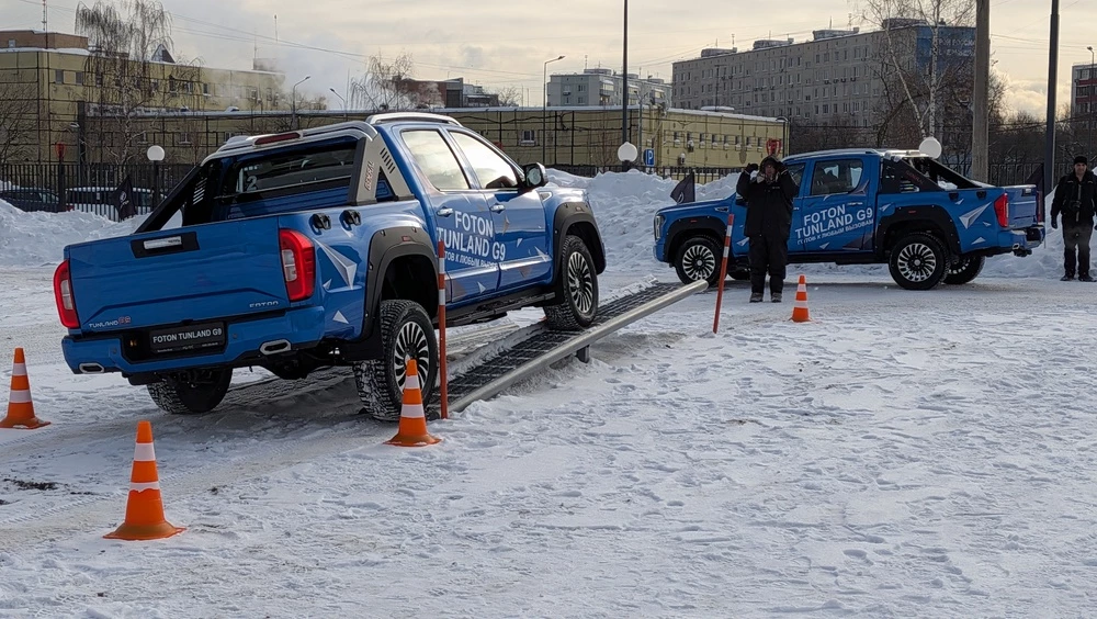 Foton G9 пикап в России презентация сбоку сзади тест