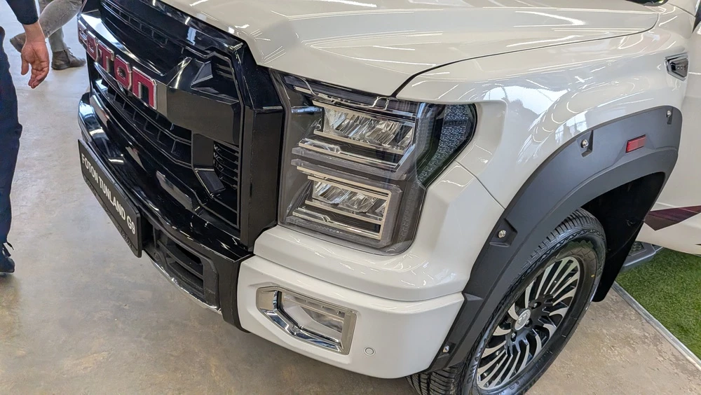 Foton G9 пикап в России презентация перед решетка фары