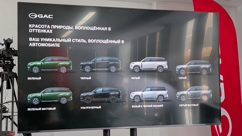 Дизайн GAC S7 цветовая гамма в России