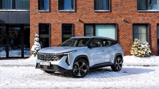 Geely Galaxy CITYRAY в казахстане спереди сбоку