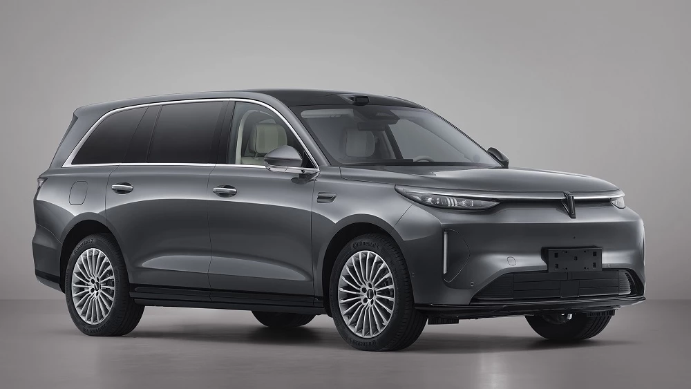 Четыре новых полноразмерных кроссовера раскрыли в Китае gwm wey v9x сбоку спереди серый