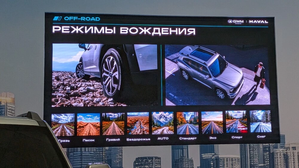 обновленный Haval H7 2026 года режимы вождения