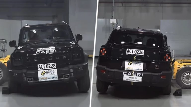 Кроссоверы Jetour T1 и Jetour T2 от компании Chery разбили в строгом краш-тесте ASEAN NCAP