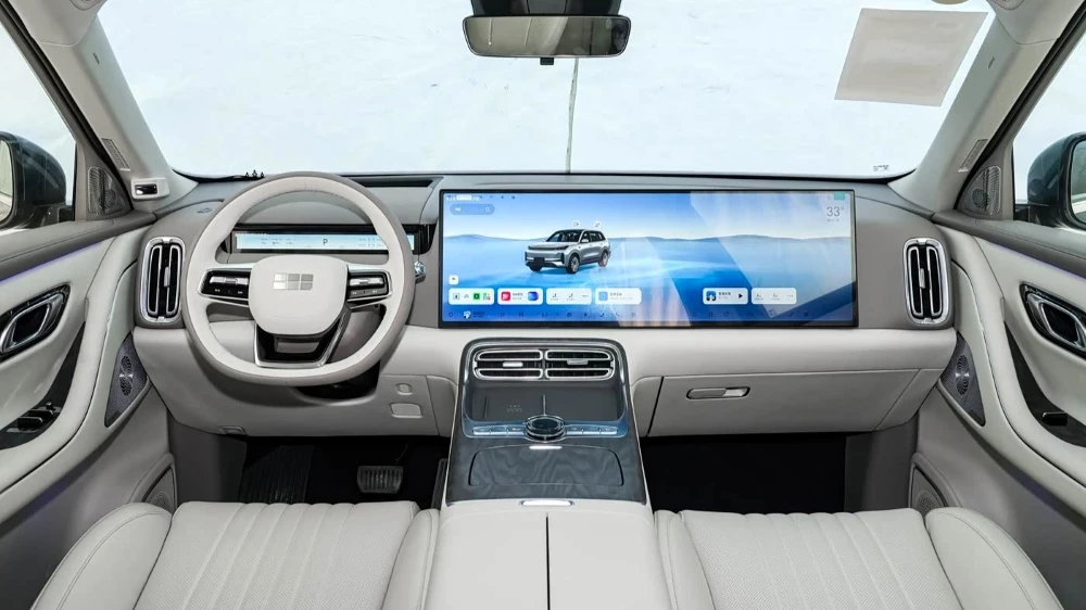 кроссовер geely galaxy m9 салон интерьер