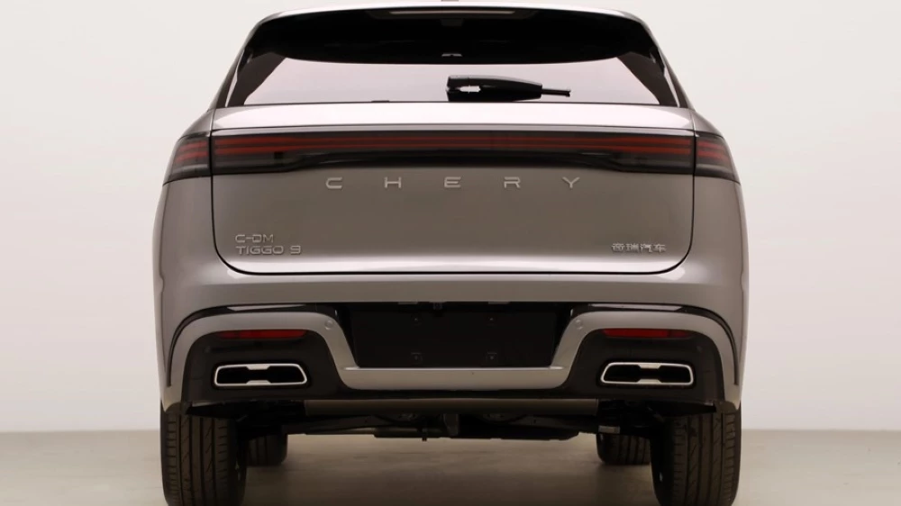 обновленный гибридный кроссовер tiggo 9 jaecoo j8 сзади