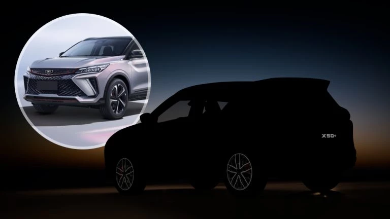 Новый Belgee X50+ вскоре появится в России кроссовер сбоку сзади geely coolray