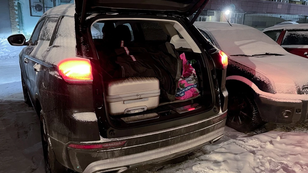 Belgee X70 тест владение сзади багажник с вещами